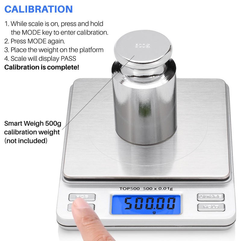 Smart Weigh Digital Pro Pocket Scale 500g x 0.01 Grams