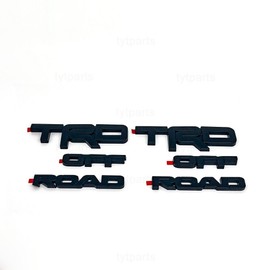 Toyota 2pcs TRD OFF ROAD BLACKOUT EMBLEM OVERLAY  FITS 2014 - 24 Toyota 4RUNNER