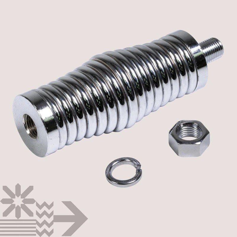 ufer_98 Pro Trucker Chrome Plated Heavy Duty Barrel Spring -