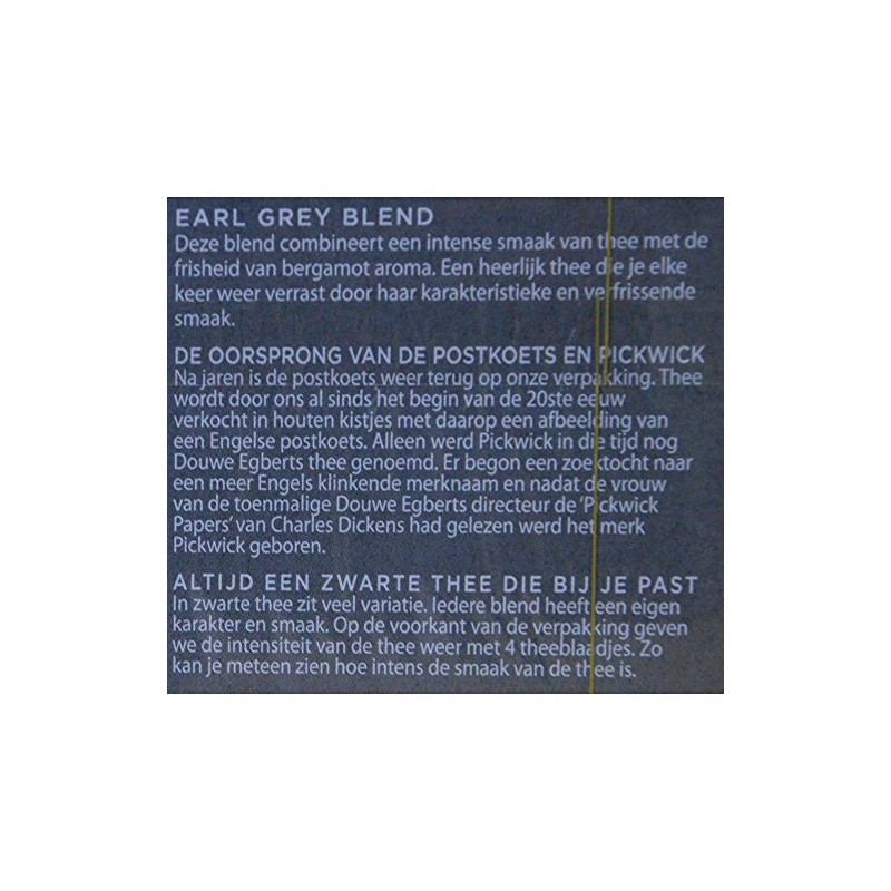 Pickwick Earl Grey Tea - 20 pieces à 2g