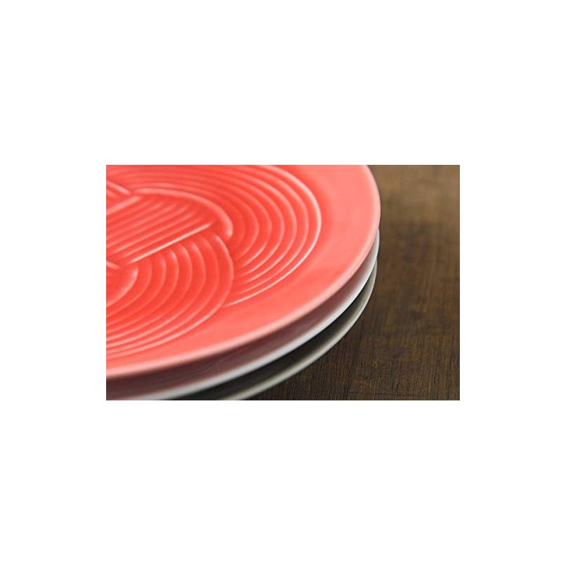 Yamani 52190621 Medium Plate, Red, 19.2 Tied
