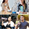 FULBEVY 25 oz Glass Water Bottles - Motivational Tumbler With