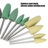 Dental Silicone Rubber Polisher Grinding Head Stainless Steel Shank Dental