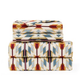 Pendleton Desert Rider Decorative Pillow - 100% Cotton, Western-Inspired Jacquard Design, Removable Cover with Insert, 20" x 20" Accent Pillow