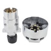 Trailer Plug Socket Kit Aluminum Alloy DC12V 7 Pin Plug