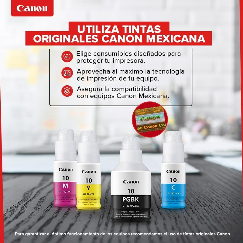 Canon Tinta GI-10 M Botella De Tinta Magenta con 70ml