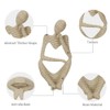 prosfalt Sandstone Resin Thinker Style Abstract Sculpture Statue Collectible Figurines
