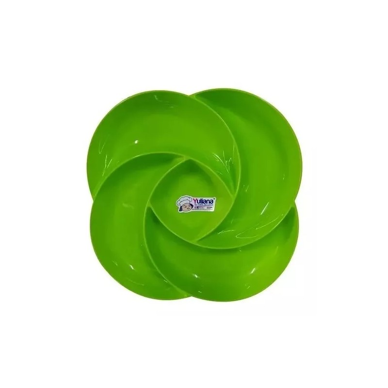 Yuliana Set 12 Platos Botaneros Forma Flor Marca Yuliana 5