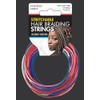 DONNA HAIR BRAIDING STRINGS Metallic Red, Purple, Royal Blue