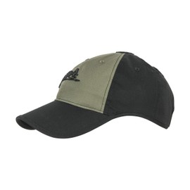 [HELIKON-TEX] LOGO CAP ヘリコンテックス ロゴキャップ POLYCOTTON RIPSTOP ポリコットン リップストップ ベースボールキャップ (BLACK/OLIVE GREEN)