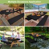 Picnic Table Cover with Bench Covers Camping Essentials Waterproof Windproof