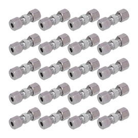 20pcs 35mm/1.38in Quick Connector Double Cutting Ring No Flanging for Repairing 4.75mm/0.19in Brake Line