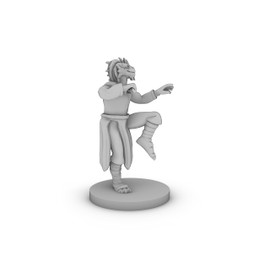 Dragon born Monk Male Tabletop DND Gaming Miniature