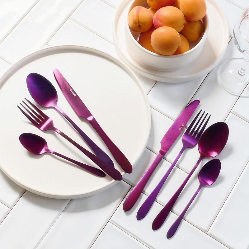 Homla ABELE Bestek Set, matt, violet, 16 pieces