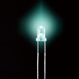 Mineshima HP-26 LED, 0.1 inch (3 mm), Green, Pack of 5