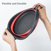 Cluren Collapsible Colander 3-Pack Set Space-Saving Foldable Kitchen Strainer with