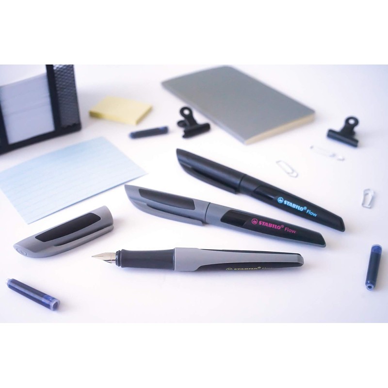 Fountain Pen - STABILO Flow - ACTIVE - Anthracite