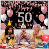 Couryxqq Happy Birthday Banner, 50th Birthday Decorations Backdrop, Extra Large