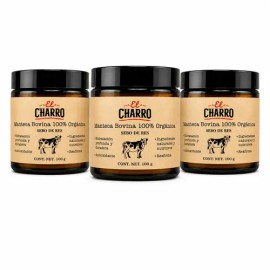 Kit 3 Mantecas De Sebo Bovino El Charro Crema Hidratante Facial Y Corporal Crema Para Manchas Piel Seca Dermatitis Hidratación Profunda