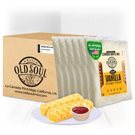 OldSoul Professional Corndog Waffle Mix | Vanilla Flavour | 30 Lbs | 840 Waffles (30 Lbs, Traditional)