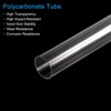 MECCANIXITY Plastic Pipe Rigid Polycarbonate Round Tube Clear 0.7"(18mm) ID