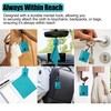 Teal Keychain Microfiber Eye Glasses Cleaner Cleaning Cloth Wipes Portable