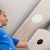 Sosation 6 Pcs Ceiling Cover Plate Wall Hole Cover Plastic