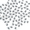 100pcs 7mm White Flat Round Mixed and Single Numbers 0-9