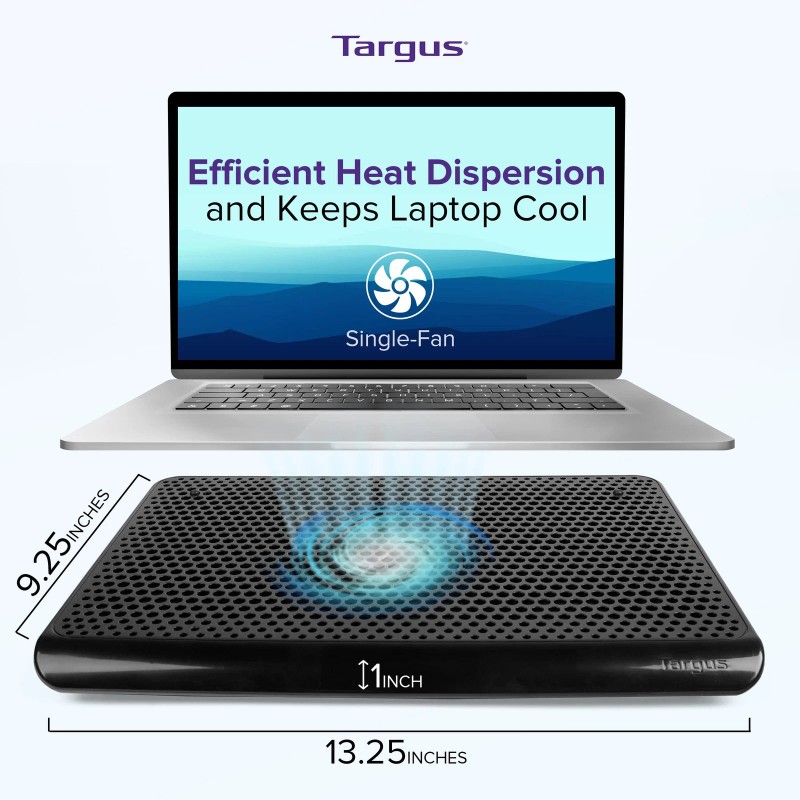 Targus 16 Inch Laptop Cooling Pad Ultra Slim USB Fan