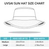 UVSAI UPF 50+ Foldable Sun Hat Patterned Under Brim Bucket