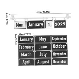 Tofficu 1 Set Interactive Flip Calendar for Classroom Stylish Date Cards and Holder for Teachers Classroom Decoration