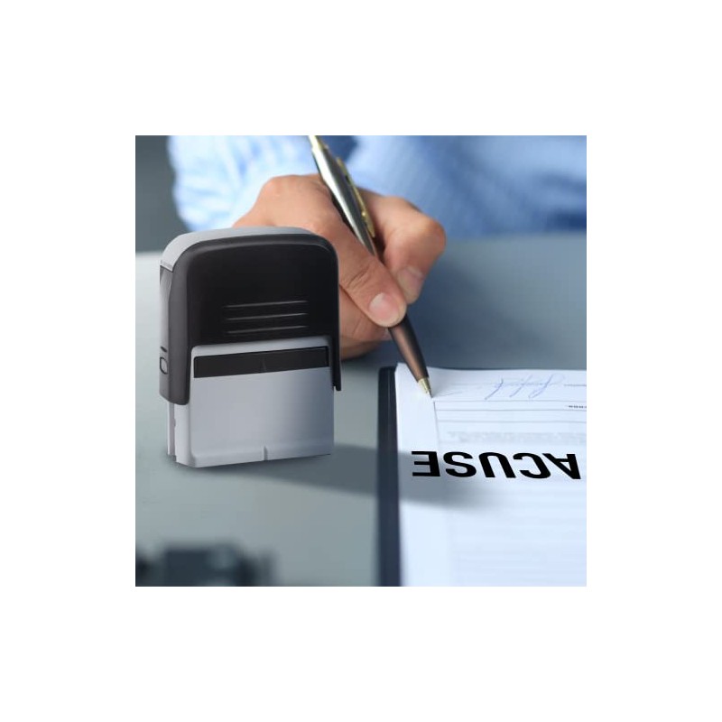 Sello ACUSE - Sello Autoentintable Frase Acuse - Tamaño de