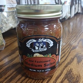 Amish Wedding Kettle Cooked Salsa, Thick and Chunky Pack of 2 14.5 ounce Jars, Medium Heat