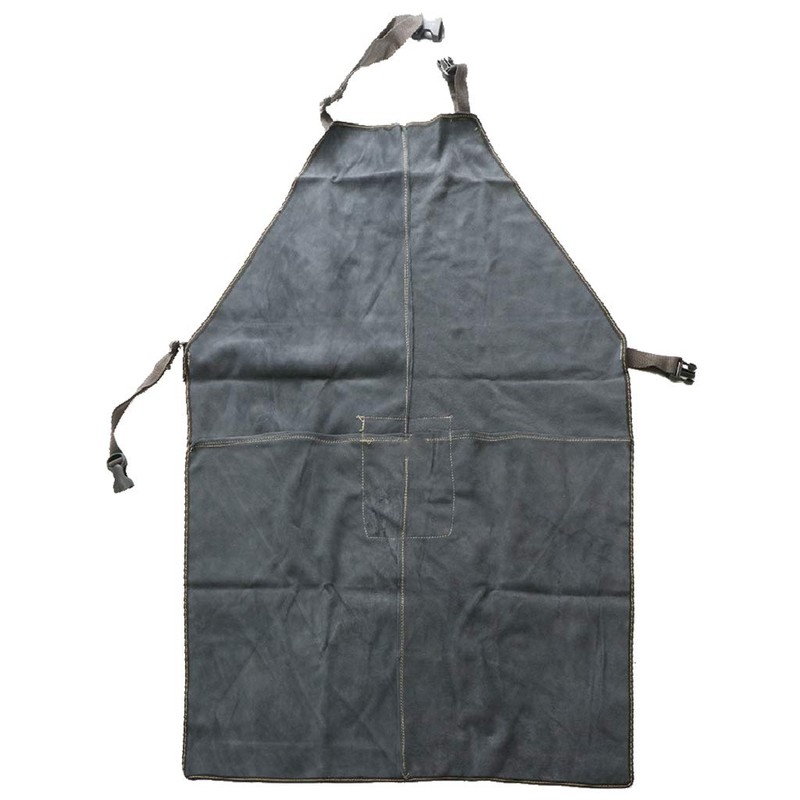 yotijar Welder Apron Welding Clothes Workwear Artificial Cowhide Leather Proteion