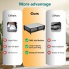Wisuce Bamboo Under Bed Storage Containers- Underbed Organizer with Wheels