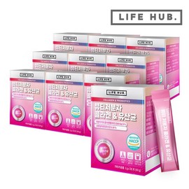 LifeHub 라이프허브 뷰티저분자 콜라겐 유산균 10세트 (2g x 300포) 10개월분 LifeHub Beauty Hydrolyzed Collagen Probiotic 10 Sets (2g x 300 Packs) 10-Month Supply