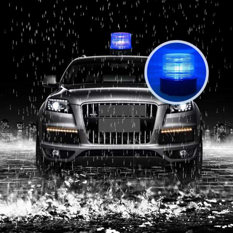 TOPKU Battery LED Strobe Light, Rechargeable Magnetic Flashing Emergency Warning