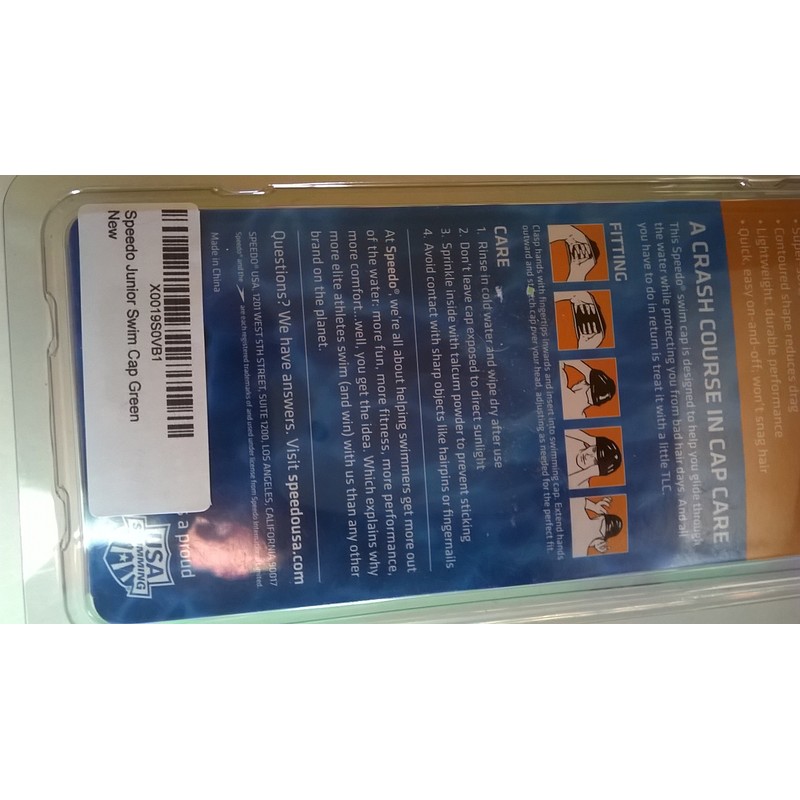 Speedo Junior Swim Cap Green