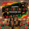 Mocsicka Juneteenth Photo Backdrop Happy Juneteenth Day Party Decorations Banner