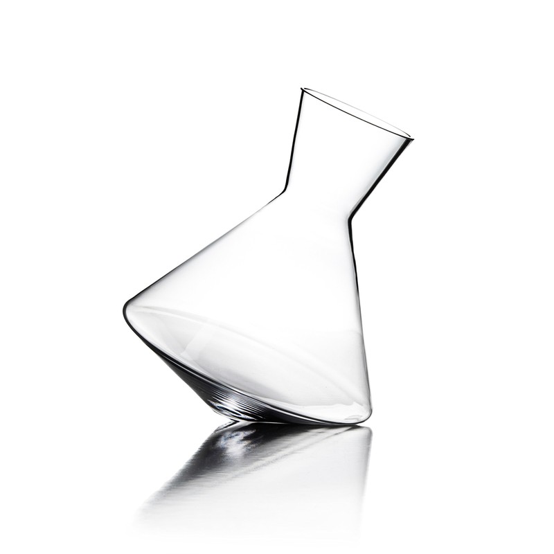 Sempli Vaso-Vino Spinning Wine Decanter - Elegant Hand Blown Decanter