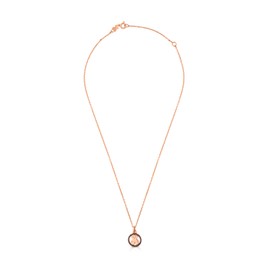 TOUS Collar de Plata Vermeil Rosa para Mujer con Motivo de Oso Espinela, 45 cm de Largo, Plata de Ley 925 con Chapado de Oro, Elegante y Versátil, Colección Camille