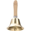 Super Loud Hand Bell, Metal Bells with Wooden Handle, Solid