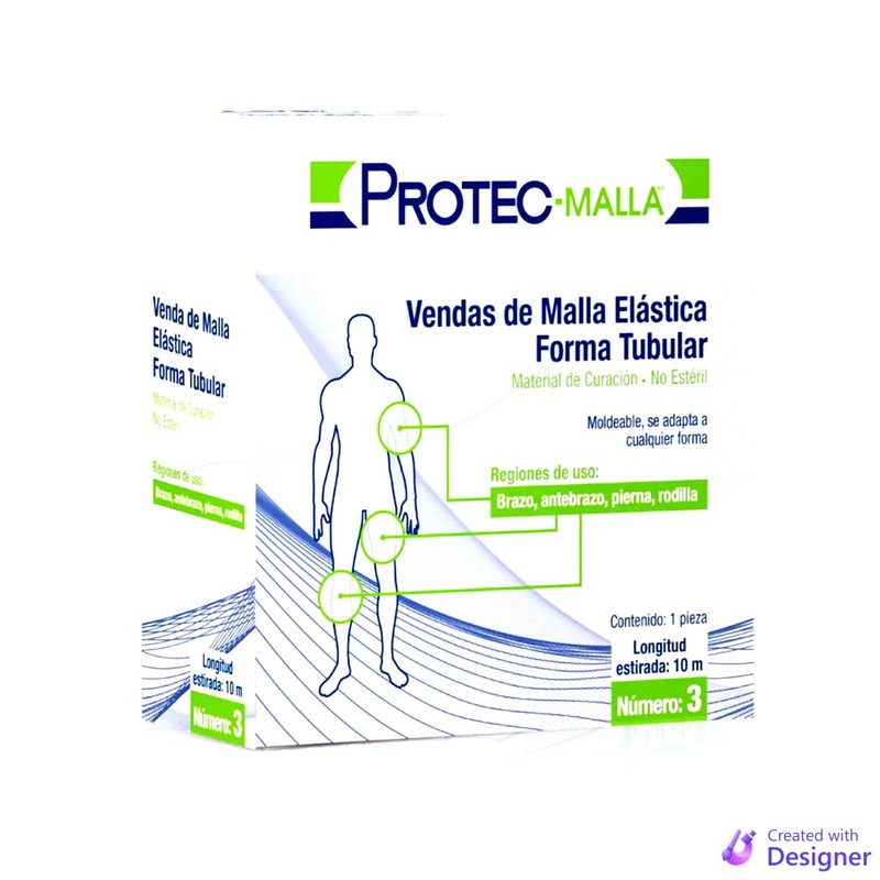 Venda de Malla Elastica Forma Tubular No. 3 de 10