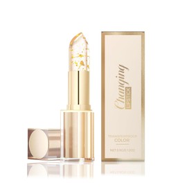 Transferproof Color Changing Lipstick,Gold Crystal Ph Lipstick Color Changing,Deep Nourishment,Long Lasting Moisturizing Glossy Shine Lip Gloss for Women