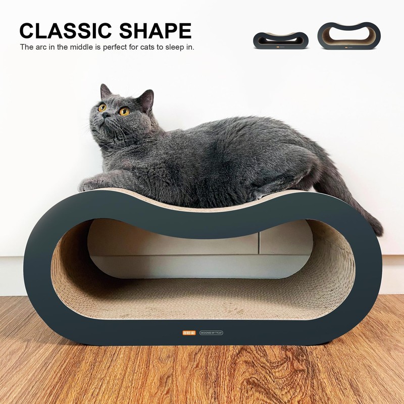 TTCAT Cat Scratching Pad, 2 in 1 Corrugated Cardboard Cat