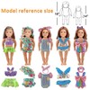 13-Piece 18" Doll Clothes Set - 8 Mermaid Dresses &