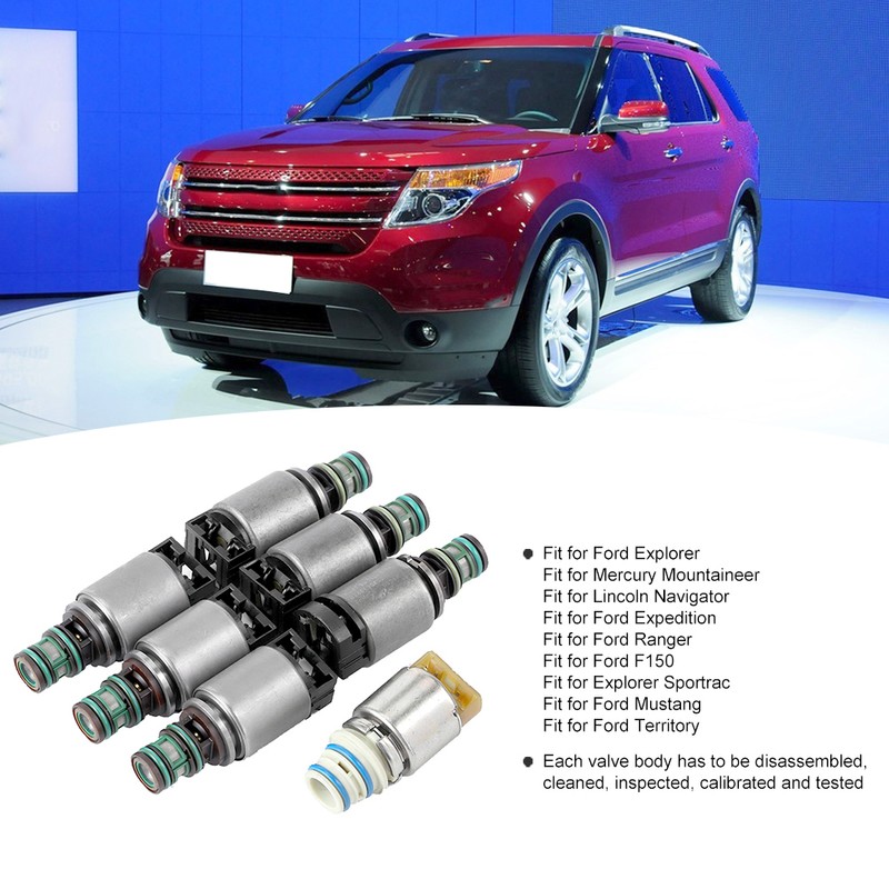 7pcs Transmission Valve Body Solenoid 6R60/6R80 Fit for Ford