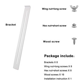 FRMSAET Drawer Repair Kit - Used to Reinforce and Repair Wooden/MDF/Chipboard Drawers Cabinet Reinforcement Heavy Duty Steel Hardware Furniture Accessories - Includes Screws (4 Pack)