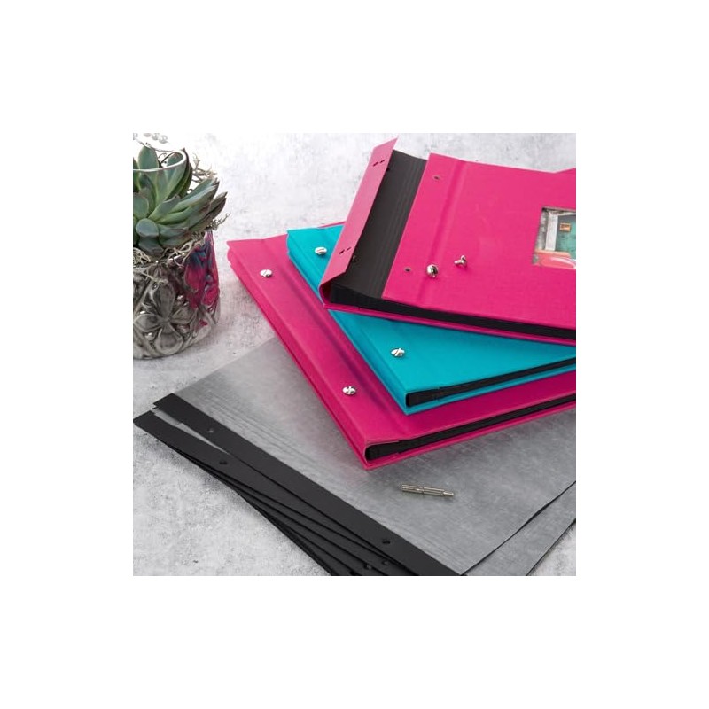 goldbuch 83077 Replacement Pad for Screw Album, 30 Black Pages