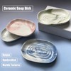 Zurtoki Soap Dish Ceramic, Decorative Ceramic Soap Holder with Unique